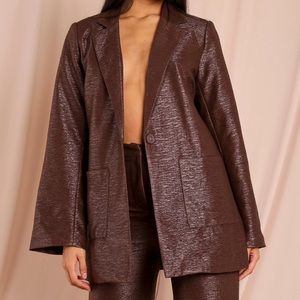 Chocolate Blazer & Pants